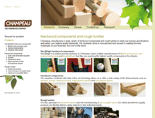 Tablet Screenshot of champeau.com